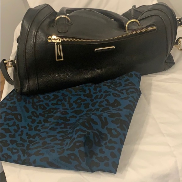 COPY - Rebecca Minkoff Black Leather Bag & Gold H… - Picture 7 of 13